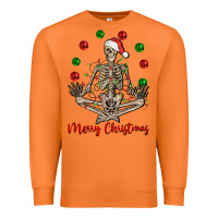 Carrot Merry Christmas skeleton Premium Sweatshirt - NancyCooperArtShop