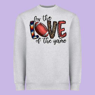 For The Love Of The Game Football Heavyweight Sweatshirt Designed By Cowhidedigitalart