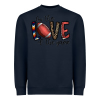 Navy for the love of the game football Heavyweight Sweatshirt - CowhideDigitalArt
