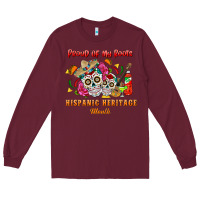 Burgundy proud of my roots Long Sleeve Tee - BundleAndBundleShop