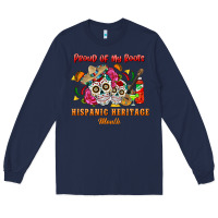 Navy proud of my roots Long Sleeve Tee - BundleAndBundleShop