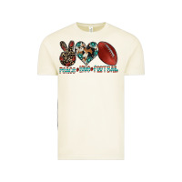 Vintage Arctic peace love football Vintage Tee - CowhideDigitalArt