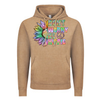 Vintage Coffee Don't Worry Be Hippie Vintage Hoodie - CowhideDigitalArt
