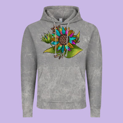 Western Sunflower Vintage Hoodie Designed By Jahusdesignshop