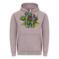 Vintage Zinc western sunflower Vintage Hoodie - JahusDesignShop