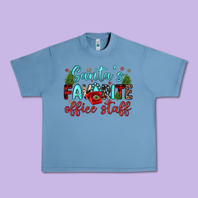Santa S Favorite Office Staff Urban Heavy Tee Designed By Jahusdesignshop
