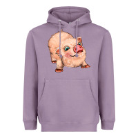 Lavender pig Heavyweight Hoodie - MaliasSmallBusiness