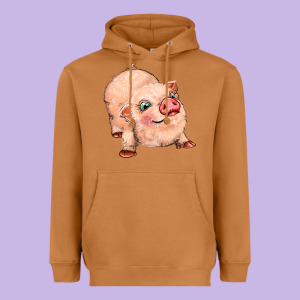 Pig Heavyweight Hoodie Designed By Maliassmallbusiness