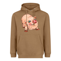 Toasted Coconut pig Heavyweight Hoodie - MaliasSmallBusiness