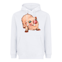 White pig Heavyweight Hoodie - MaliasSmallBusiness