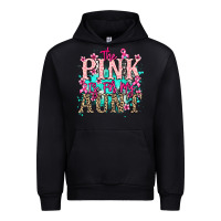 Black The pink is for my Aunt Cancer Awareness Urban Hoodie - HowdyJamesFarm