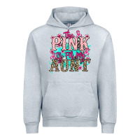 Heather Grey The pink is for my Aunt Cancer Awareness Urban Hoodie - HowdyJamesFarm