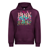 Mauve Wine The pink is for my Aunt Cancer Awareness Urban Hoodie - HowdyJamesFarm