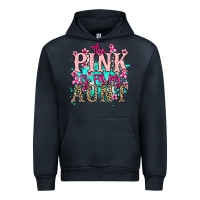 Navy The pink is for my Aunt Cancer Awareness Urban Hoodie - HowdyJamesFarm