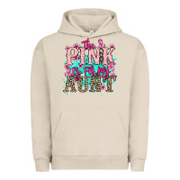 Pigment French Oak The pink is for my Aunt Cancer Awareness Urban Hoodie - HowdyJamesFarm