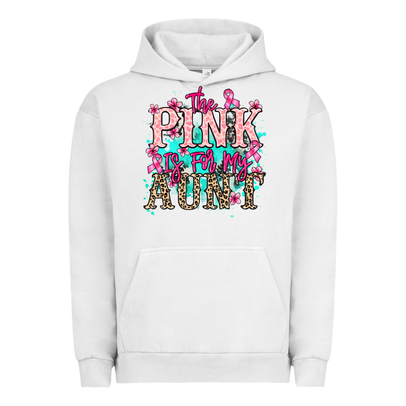 The Pink Is For My Aunt Cancer Awareness Urban Hoodie by HowdyJamesFarm | Teevron