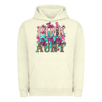 Pigment Pistachio The pink is for my Aunt Cancer Awareness Urban Hoodie - HowdyJamesFarm