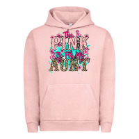 Pigment Salmon The pink is for my Aunt Cancer Awareness Urban Hoodie - HowdyJamesFarm