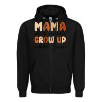 Black mama dont let your babies grow up without jesus Zipper Hoodie - MaliasSmallBusiness