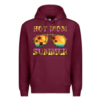Burgundy hot mom summer Premium Hoodie - BarkalooDesign
