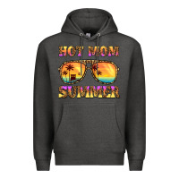 Charcoal Heather hot mom summer Premium Hoodie - BarkalooDesign