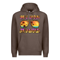 Coffee hot mom summer Premium Hoodie - BarkalooDesign