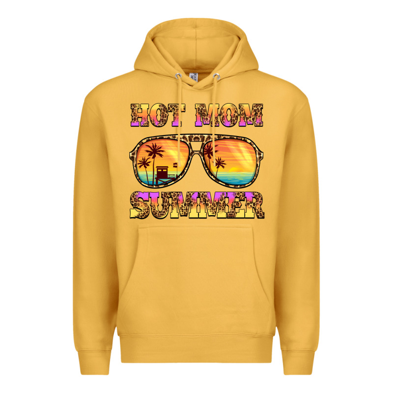 Hot Mom Summer Premium Hoodie by BarkalooDesign | Teevron