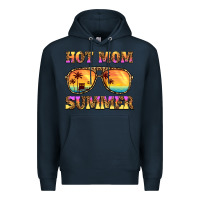 Navy hot mom summer Premium Hoodie - BarkalooDesign
