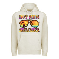 Oatmeal Heather hot mom summer Premium Hoodie - BarkalooDesign