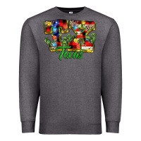 Charcoal Heather Christmas Texas Premium Sweatshirt - MaliasSmallBusiness