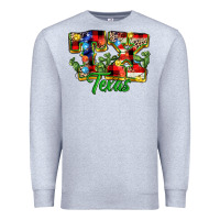 Heather Grey Christmas Texas Premium Sweatshirt - MaliasSmallBusiness