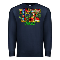 Navy Christmas Texas Premium Sweatshirt - MaliasSmallBusiness