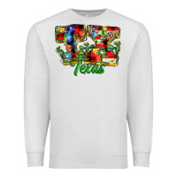 Oatmeal Heather Christmas Texas Premium Sweatshirt - MaliasSmallBusiness