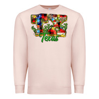 Pale Pink Christmas Texas Premium Sweatshirt - MaliasSmallBusiness