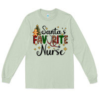 Matcha santa's favorite nurse Long Sleeve Tee - AdoDesignShop
