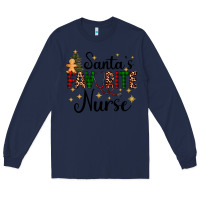 Navy santa's favorite nurse Long Sleeve Tee - AdoDesignShop