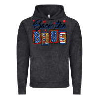 Vintage Black Back the blue Vintage Hoodie - Neo Western