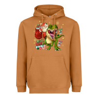 Meerkat Christmas dinosaur Heavyweight Hoodie - MaliasSmallBusiness