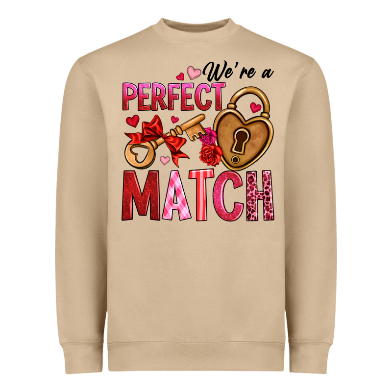 We're A Perfect Match Heavyweight Sweatshirt by OliviaCreatesArt | Teevron
