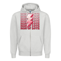 Dove Grey mom of both girls Zipper Hoodie - MaliasSmallBusiness