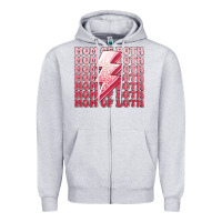 Heather Grey mom of both girls Zipper Hoodie - MaliasSmallBusiness
