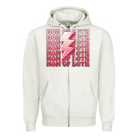 Oatmeal Heather mom of both girls Zipper Hoodie - MaliasSmallBusiness