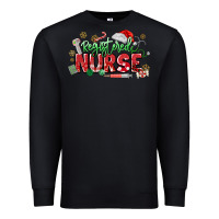 Black Registered Nurse Christmas Premium Sweatshirt - MaliasSmallBusiness