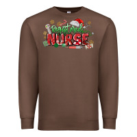 Chestnut Registered Nurse Christmas Premium Sweatshirt - MaliasSmallBusiness