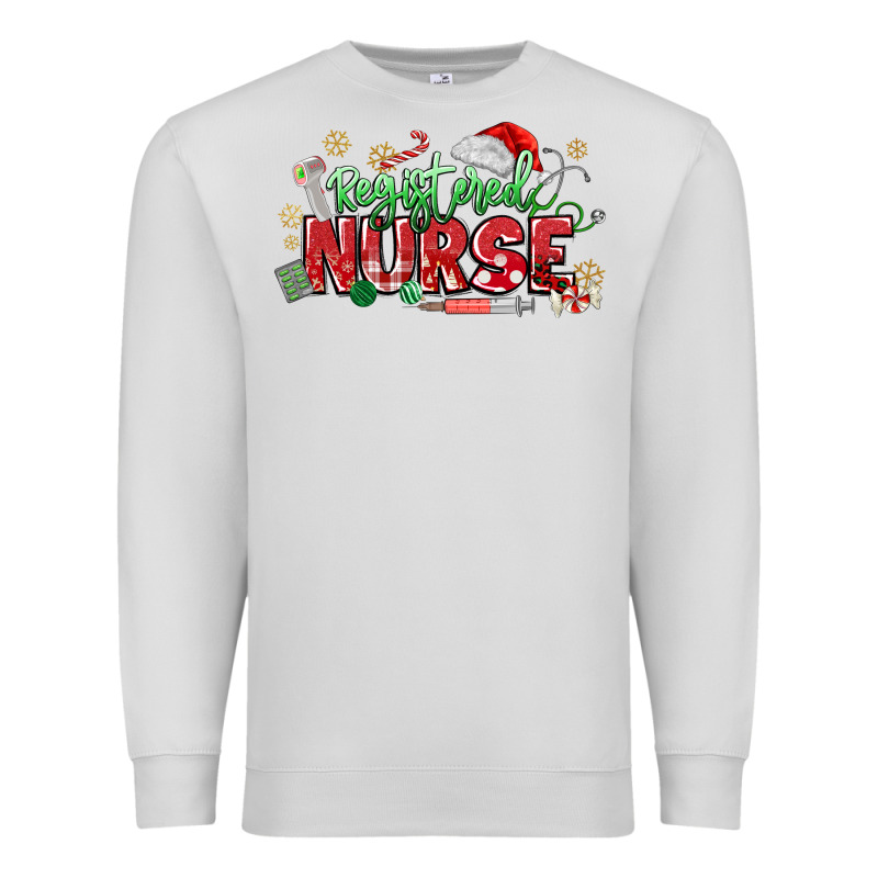 Registered Nurse Christmas Premium Sweatshirt by MaliasSmallBusiness | Teevron