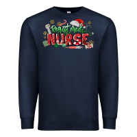 Navy Registered Nurse Christmas Premium Sweatshirt - MaliasSmallBusiness