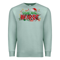 Seafoam Registered Nurse Christmas Premium Sweatshirt - MaliasSmallBusiness