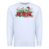 White Registered Nurse Christmas Premium Sweatshirt - MaliasSmallBusiness