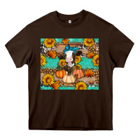 Chocolate Brown Cow fall pumpkin Heavy Core Tee - Artiststas