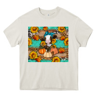 Cream Cow fall pumpkin Heavy Core Tee - Artiststas